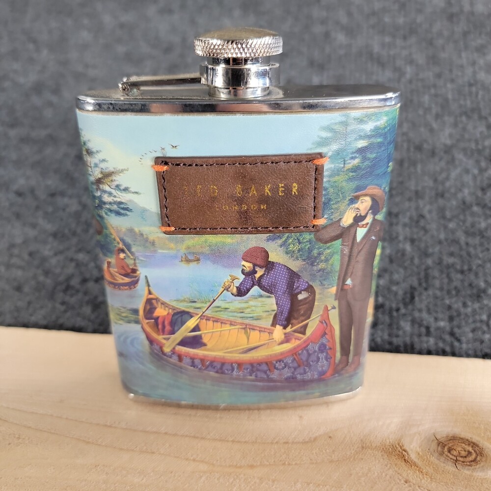 Ted Baker Journey CompanionHIP FLASK STAINLESS STEEL 170ML 6 FL OZ